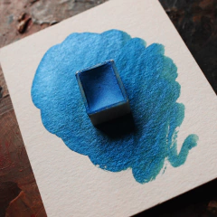 Turquesa metalizado (pavão) - aquarela de linha profissional - Pestilento Art