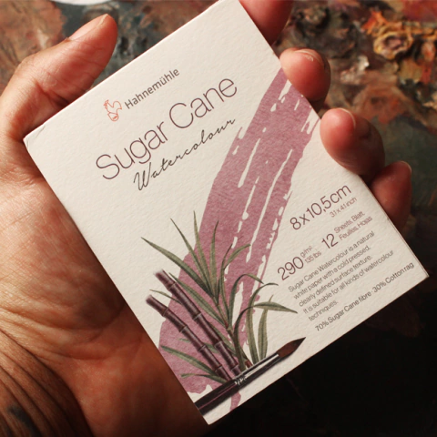 Mini bloco para aquarela 8x10,5cm - Sugar Cane Hahnemuhle