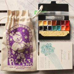 Travel Kit (kit de viagem) completo - aquarelas profissionais