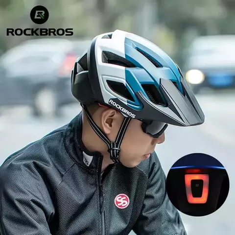 Capacete para Ciclista com Luz de Led Recarregável - comprar online