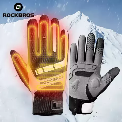 Luva de Aquecimento Inteligente com Carregamento USB Rockbros