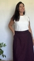 Saia Midi Chevron - Anágua Moda Autoral 