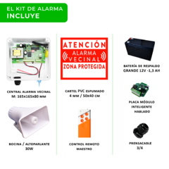 KIT BASICO Alarma vecinal hablada REVO400T EV - comprar online