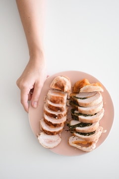 Pechuga de pollo rellena de jamón y queso magro sin TACC