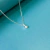 Conjunto plateado Tiana cubic