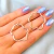 Argolla plateada flor