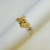 Brazalete dorado Magnolia (ajustable) - comprar online