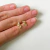 Aro dorado Sanny cubic - comprar online