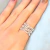 Anillo plateado Chunky Cadenas