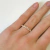 Anillo Dorado Aurora Cubic