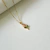 Conjunto dorado Tulipan cubic rosa