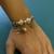 Brazalete Dijes Pandora Naranja Acero Común