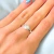 Anillo plateado Amuleto cubic