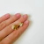 Aro dorado Malika cubic - comprar online