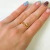 Anillo Dorado Rosetta cubic regulable
