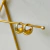 Argolla dorado Glovy - comprar online