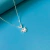Conjunto plateado Mariposa Princesita strass