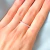 Anillo plateado Franca cubic