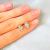 Aro mini Denisse strass acero común