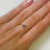Anillo Dorado Florcita Simple Violeta