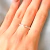 Anillo plateado corazón Danny cubic
