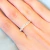 Anillo plateado Aurora cubic