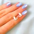 Aro mini Corazón mitad con strass blanco