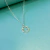 Cadena plateada Galaxia cubic - comprar online
