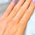 Anillo plateado estrellitas con cubic