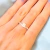 Anillo plateado corazón Joaquina cubic