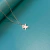 Conjunto Estrella perlita con strass acero común