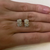 Aro Mini Dorado Aurora con Strass