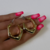 Aro Chunky Dorado Diamante
