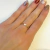 Anillo dorado Corazones irregulares cubic