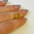 Cuff Dorado Burbujas