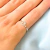 Anillo plateado Kayla círculo strass