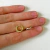 Argolla dorada Antonella cubic - comprar online