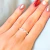 Anillo plateado Mariposa reina cubic