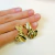 Aro dorado Olivia corazones - comprar online