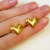Aro Chunky Dorado Cuore