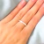 Anillo plateado Gianna Cubic