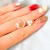 Aro plateado Lana Butterfly cubic