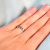 Anillo plateado estrellas