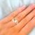 Anillo plateado Lola irregular