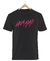 Remera Lady Gaga Logo Negra Manga Corta 100% Algodón Peinado