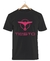 Remera Tiesto Negra Manga Corta 100% Algodón Peinado