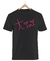 Remera Tini Negra Manga Corta 100% Algodón Peinado