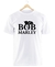 Remera Bob Marley Blanca Manga Corta 100% Algodón Peinado