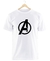 Remera Avengers Logo Blanca Manga Corta 100% Algodón Peinado - comprar online
