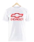 Remera Chevrolet Logo Blanca Manga Corta 100% Algodón Peinado - comprar online
